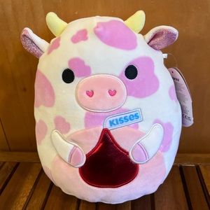 *CROSS LIST* NWT HTF 8" Evangelica Cow Valentines Day edition Squishmallow heart